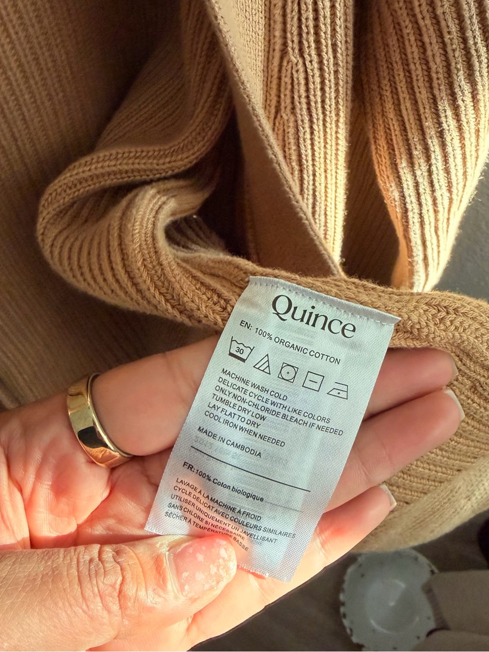 Quince 100% Organic Cotton Oversized Cardigan - Picture 4 of 6
